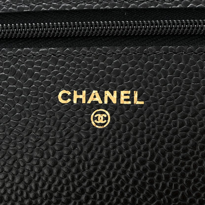 Chanel Caviar Quilted Wallet on Chain WOC Black 6 of 12