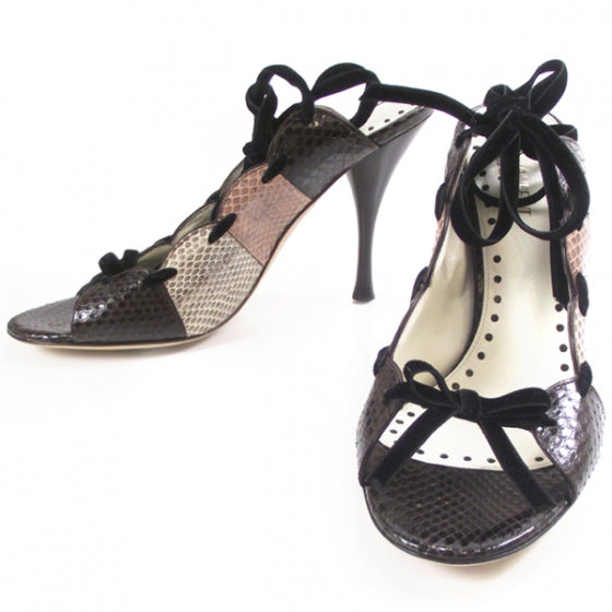 Saint Laurent Python Jasmin Heels 37 1 of 6