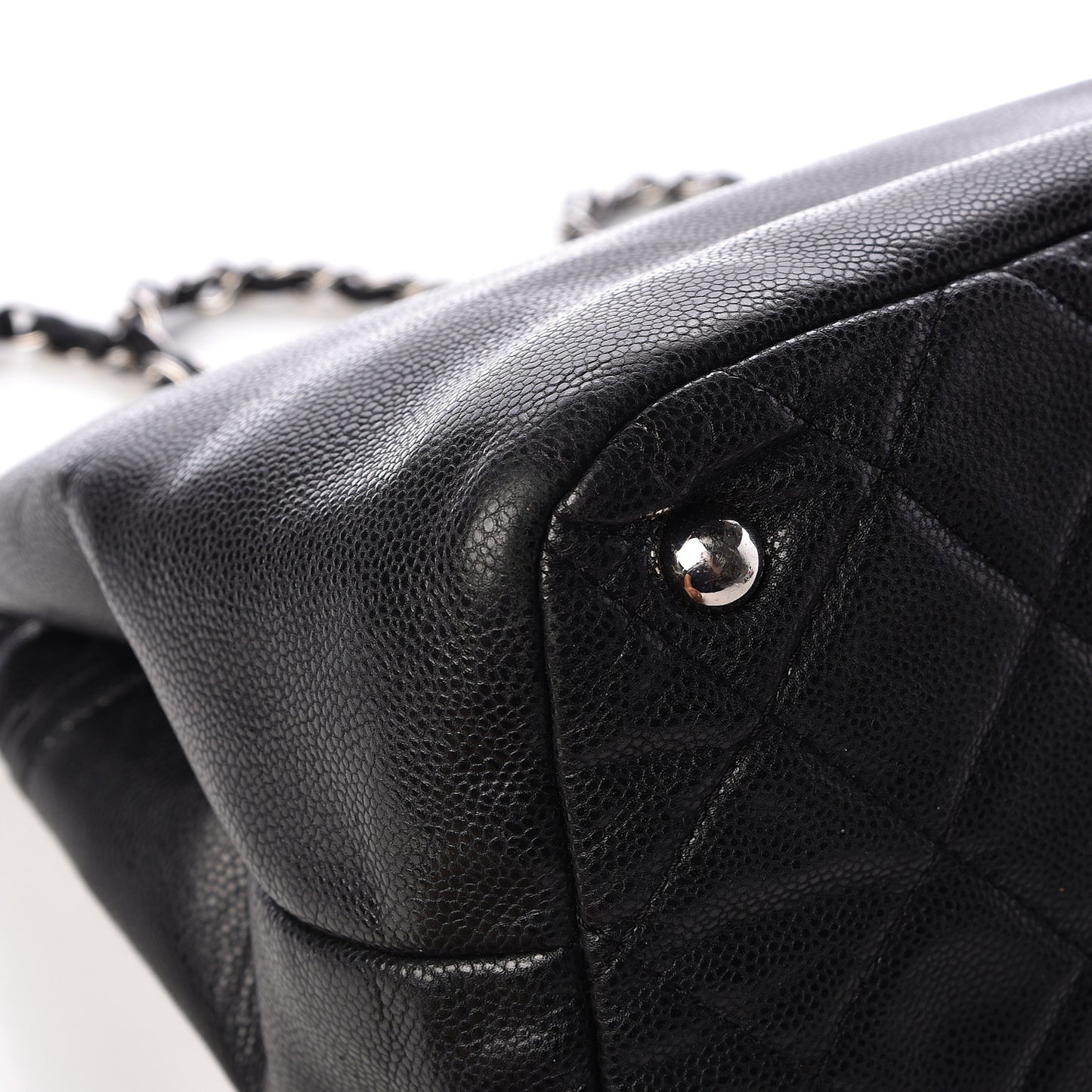 Caviar Quilted Timeless CC Soft Tote Black