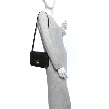 Celine Shiny Calfskin Medium Triomphe  Black 2 of 11