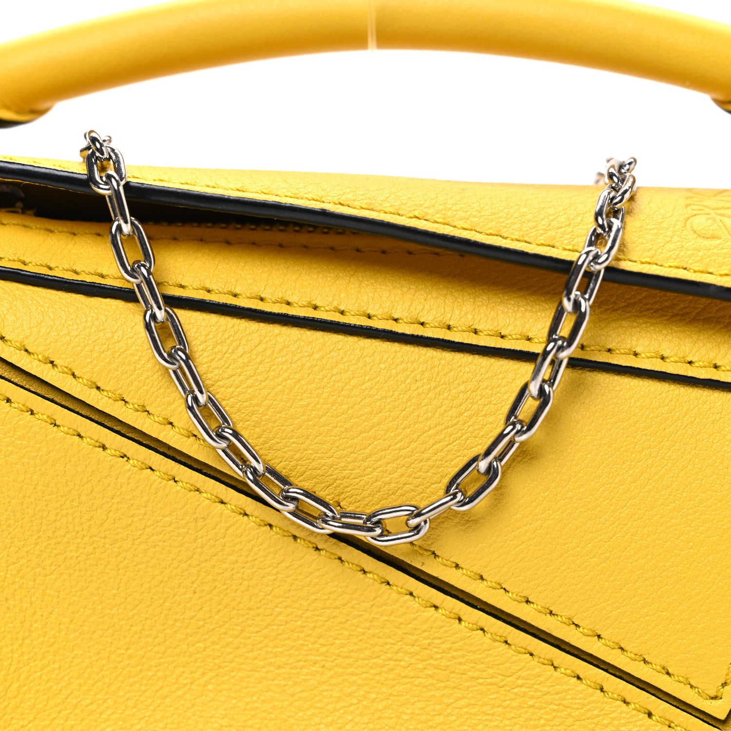 Loewe Calfskin Nano Puzzle Bag Yellow 8 of 10