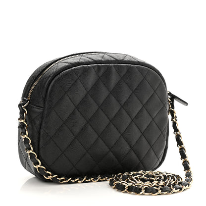 Chanel Caviar Quilted CC Day Camera Case Black 3 of 8
