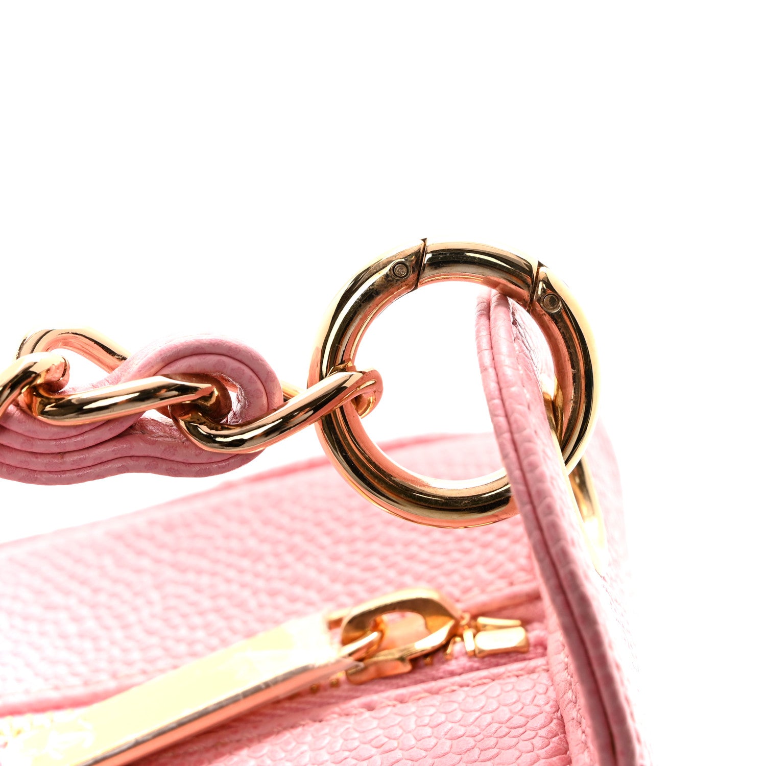 Chanel Caviar Quilted Timeless CC Shoulder Bag Pink 11 of 13