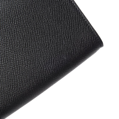 Celine Grained Calfskin Small Trotteur Multifunction Flap Wallet Black 8 of 8