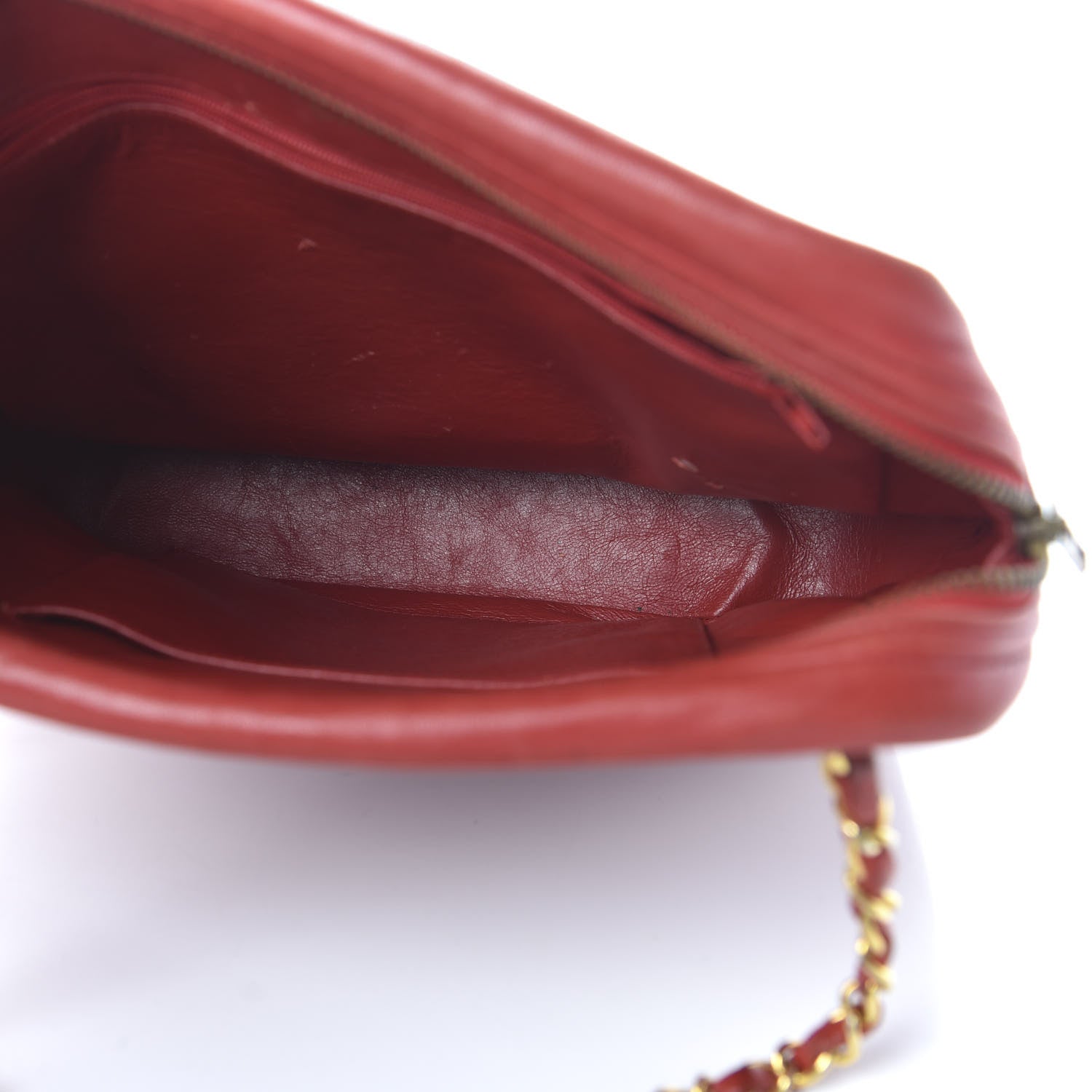 Chanel Lambskin Quilted Crossbody Red 5 of 11