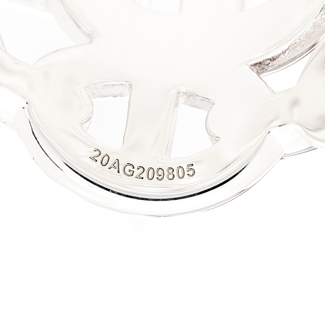 Hermes Sterling Silver GM Chaine d'Ancre Enchainee Band Ring 54 7 8 of 9