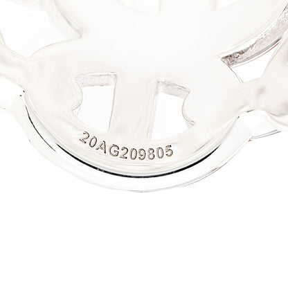 Hermes Sterling Silver GM Chaine d'Ancre Enchainee Band Ring 54 7 8 of 9