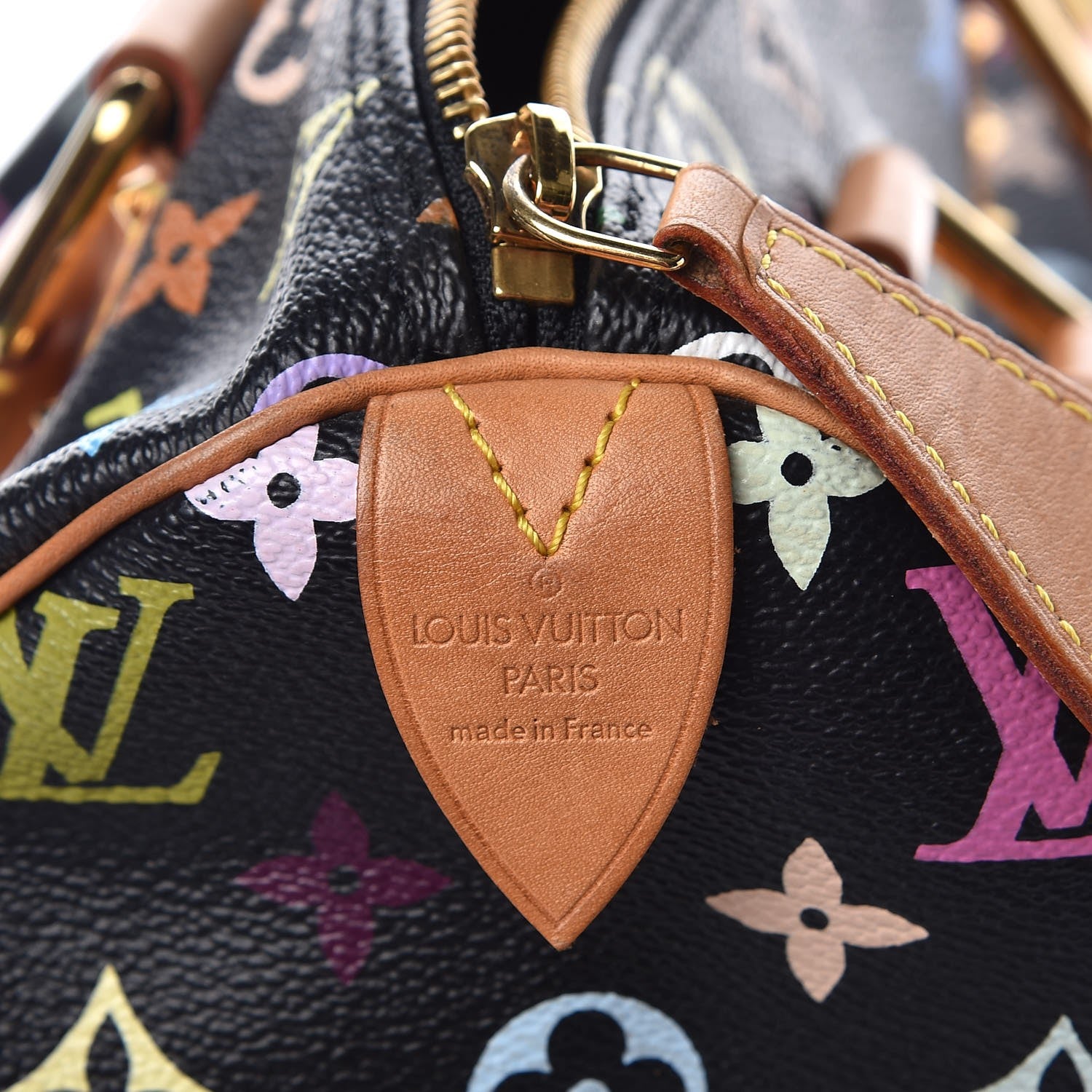 Louis Vuitton Monogram Multicolor Speedy 30 Black 6 of 7
