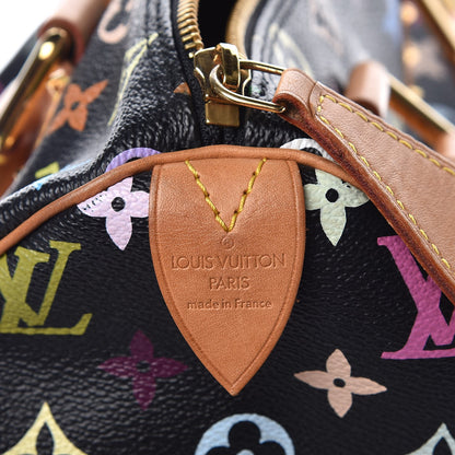 Louis Vuitton Monogram Multicolor Speedy 30 Black 6 of 7