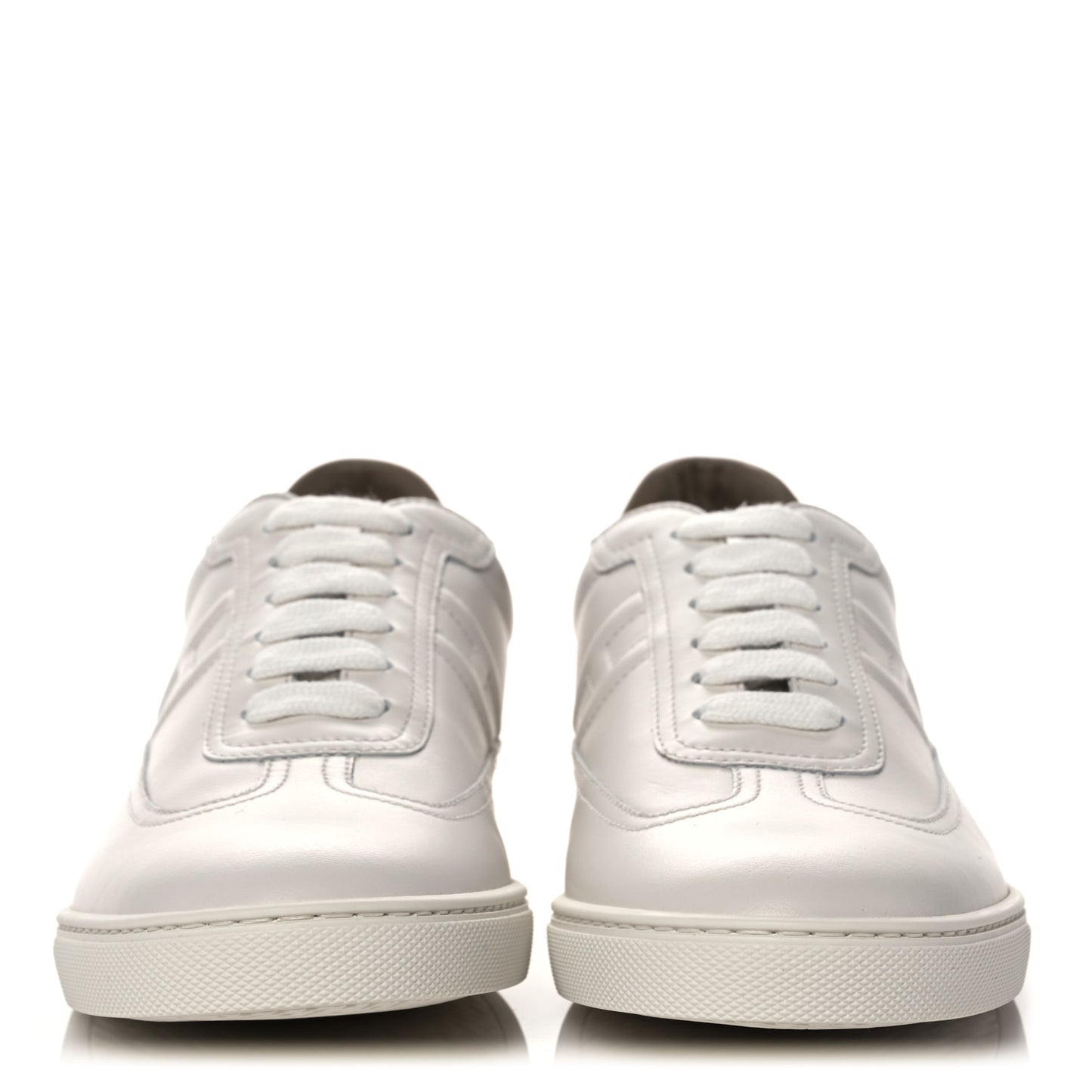 Calfskin Mens Quicker Sneakers 38 White Orange