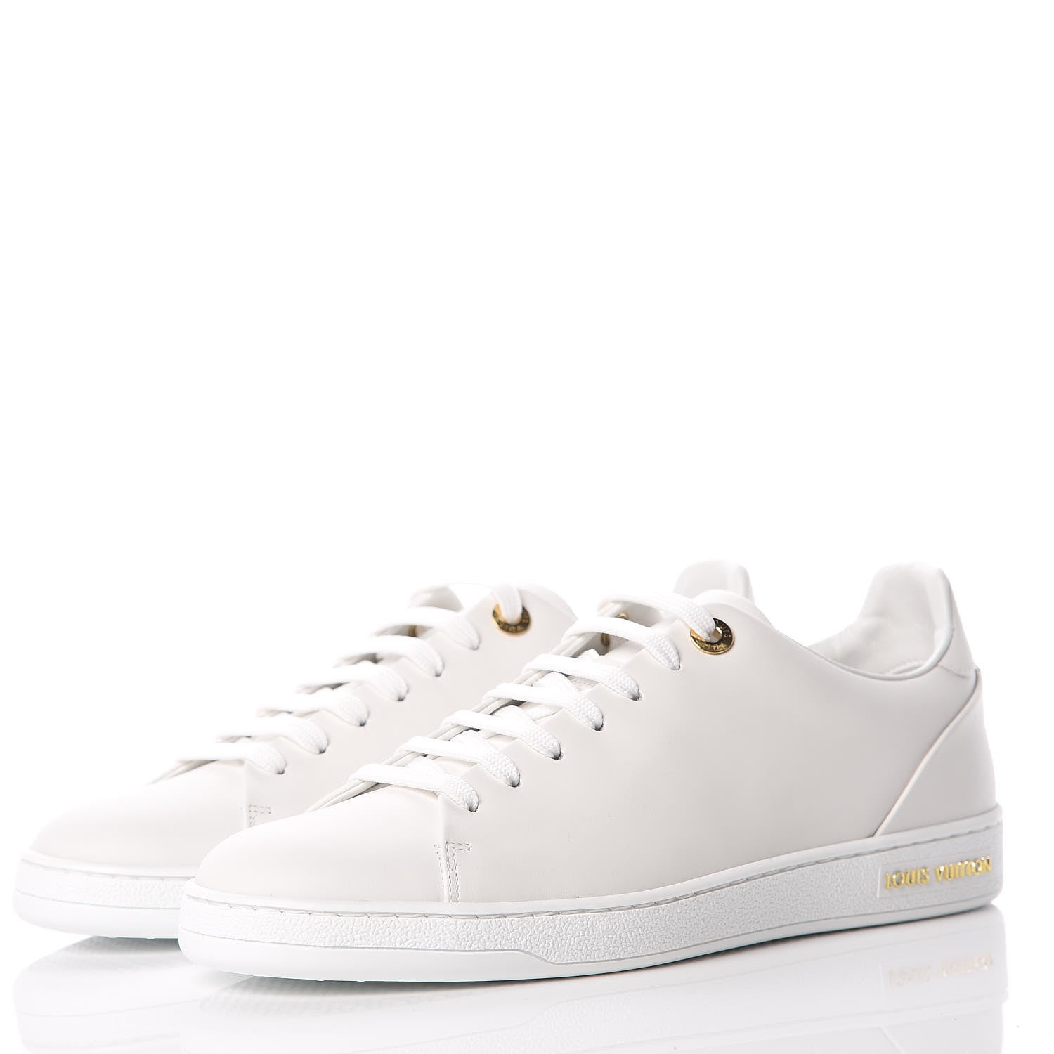 Louis Vuitton Calfskin Frontrow Sneakers 39 White 3 of 8