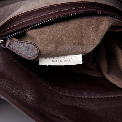Bottega Veneta Nappa Intrecciato Parachute Bag Ebano 9 of 10