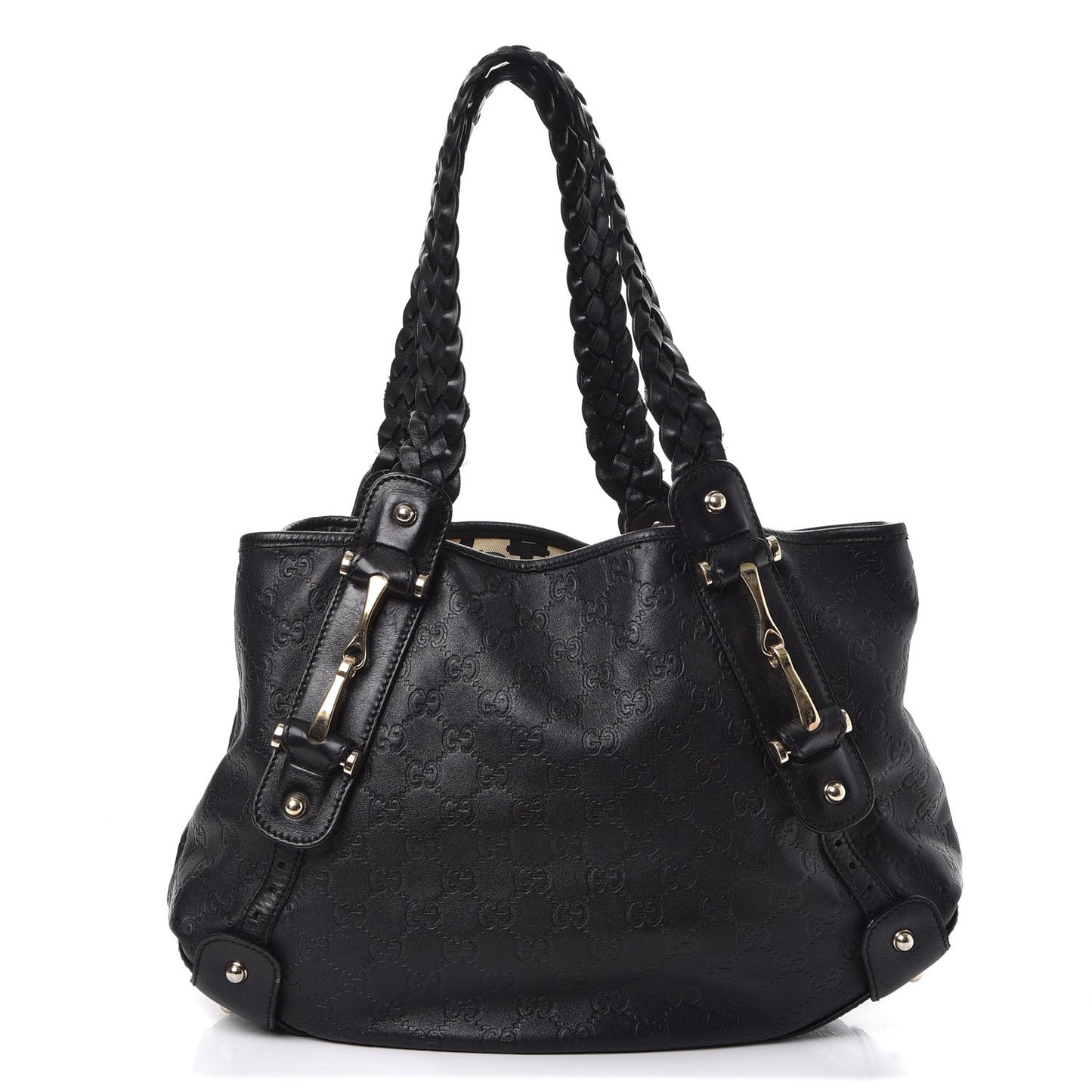 Guccissima Small Pelham Shoulder Bag Black