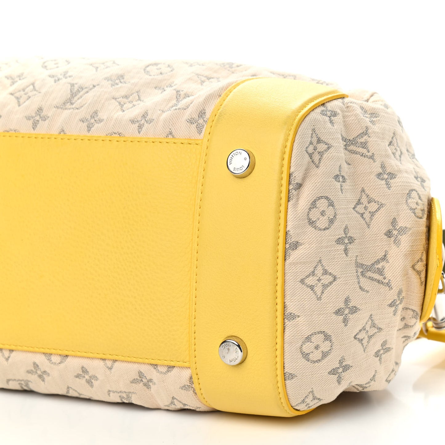 Monogram Denim Speedy Round Yellow