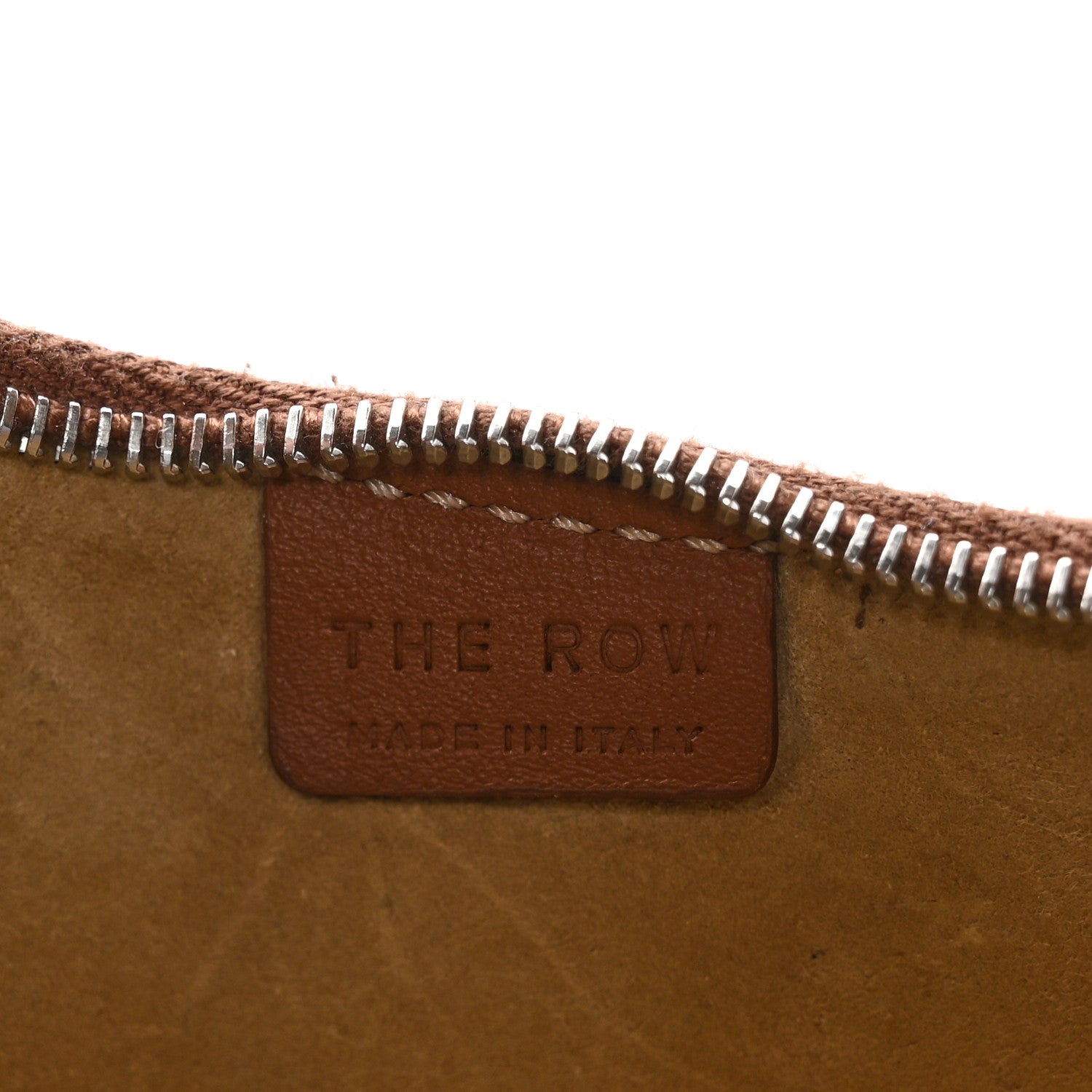 The Row Smooth Calfskin Half Moon Shoulder Bag Chestnut 6 of 8