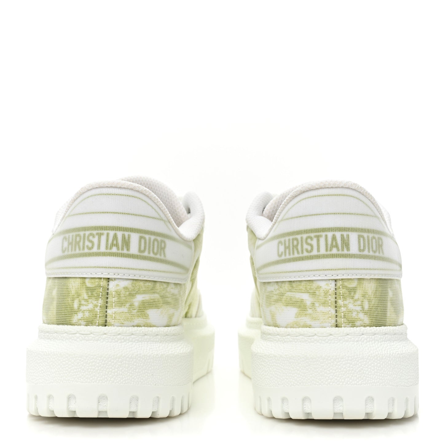 Technical Fabric Dior Addict Toile De Jouy Low Top Sneakers 35 Lime