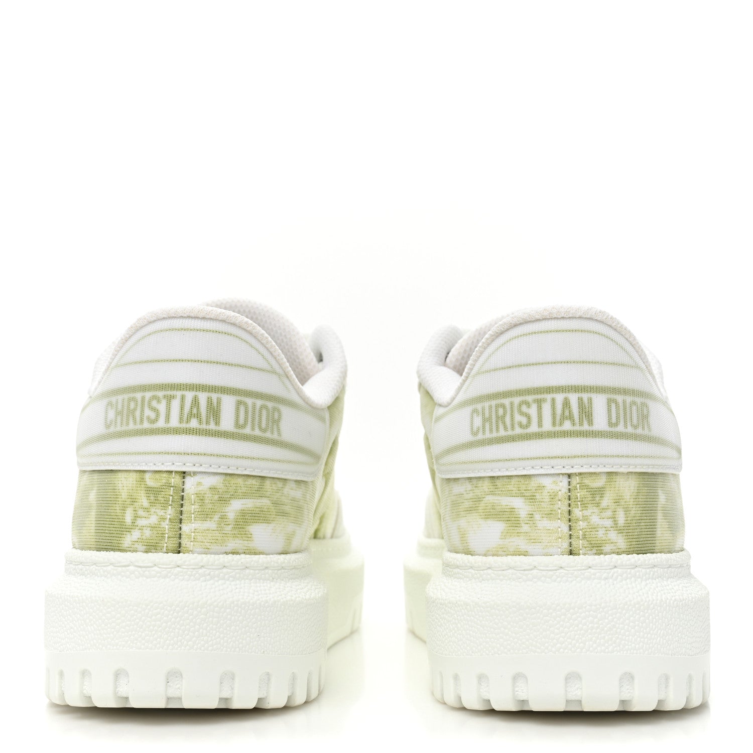 Christian Dior Technical Fabric Dior Addict Toile De Jouy Low Top Sneakers 35 Lime 4 of 9