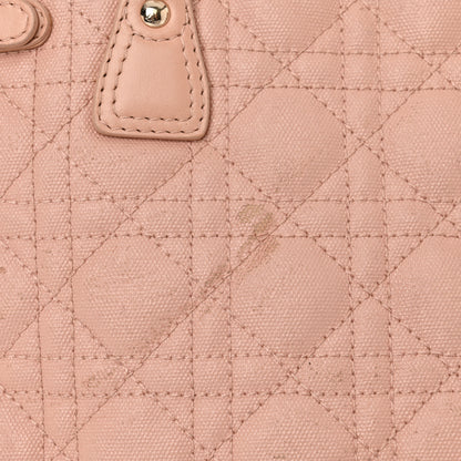Christian Dior Coated Canvas Cannage Medium Panarea Tote Rosato 11 of 13