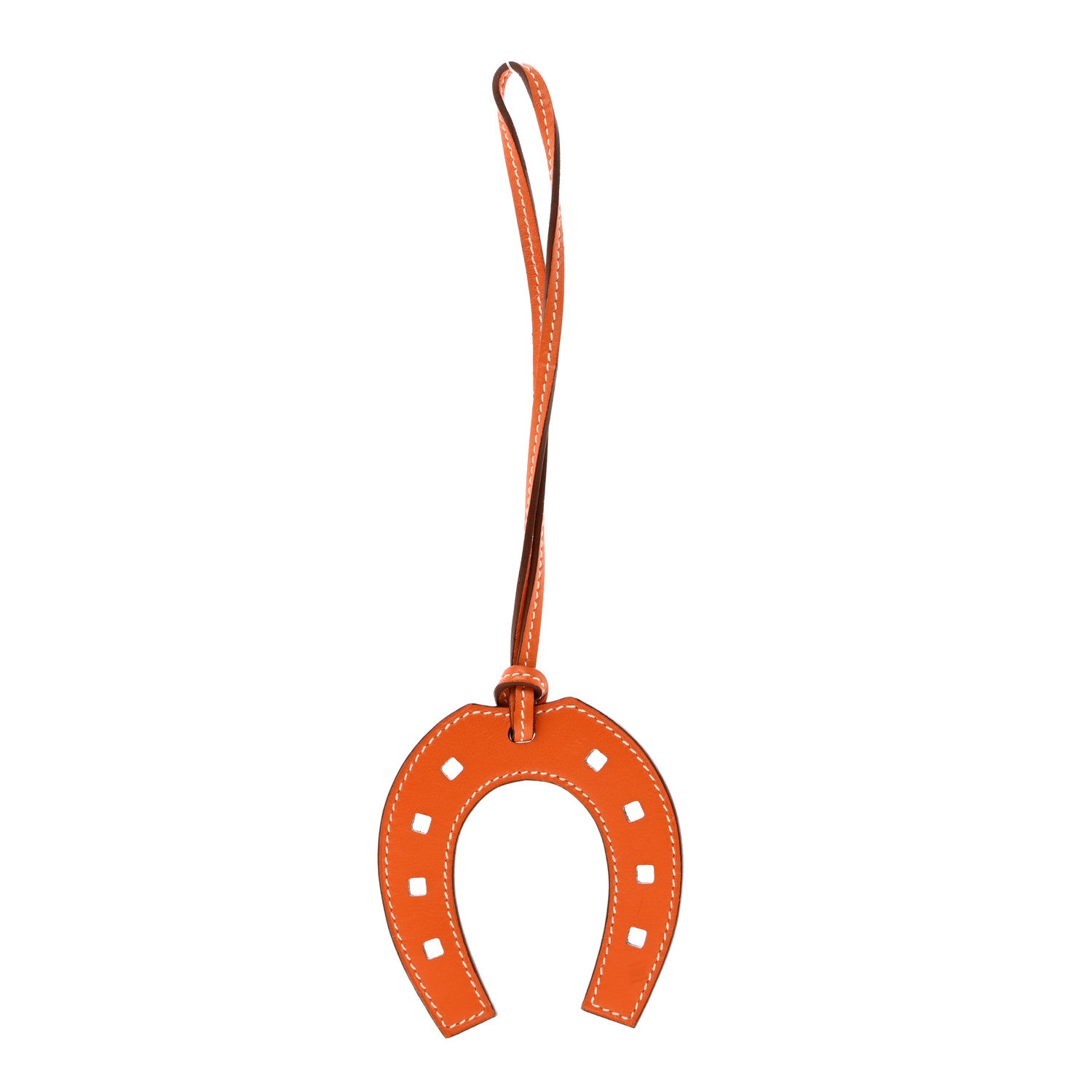 Hermes Swift Paddock Horseshoe Bag Charm Orange 1 of 4