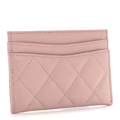 Chanel Caviar Quilted Card Holder Light Pink 3 of 9