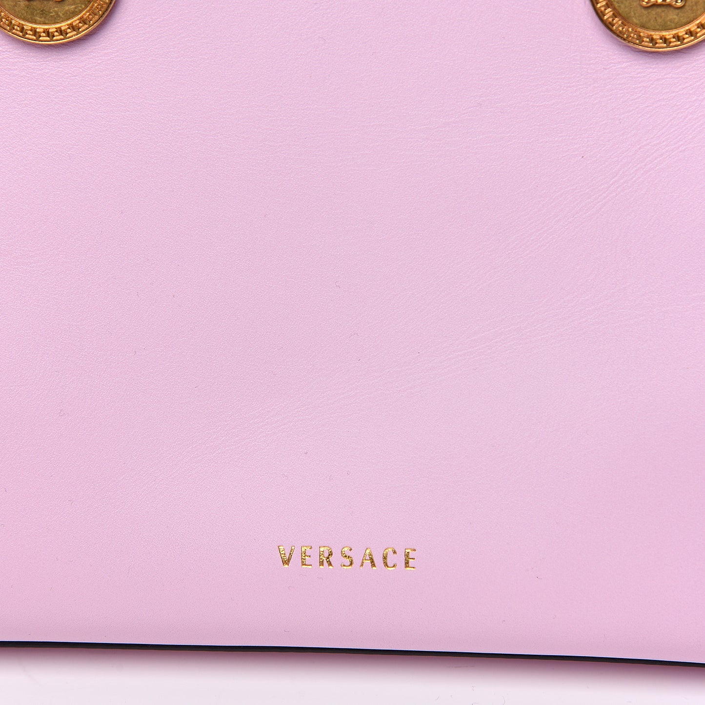 Calfskin Medusa Stud Tribute Tote Pink