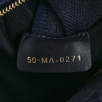 Christian Dior Velvet Cannage Medium Lady D-Lite Blue Red White 7 of 11