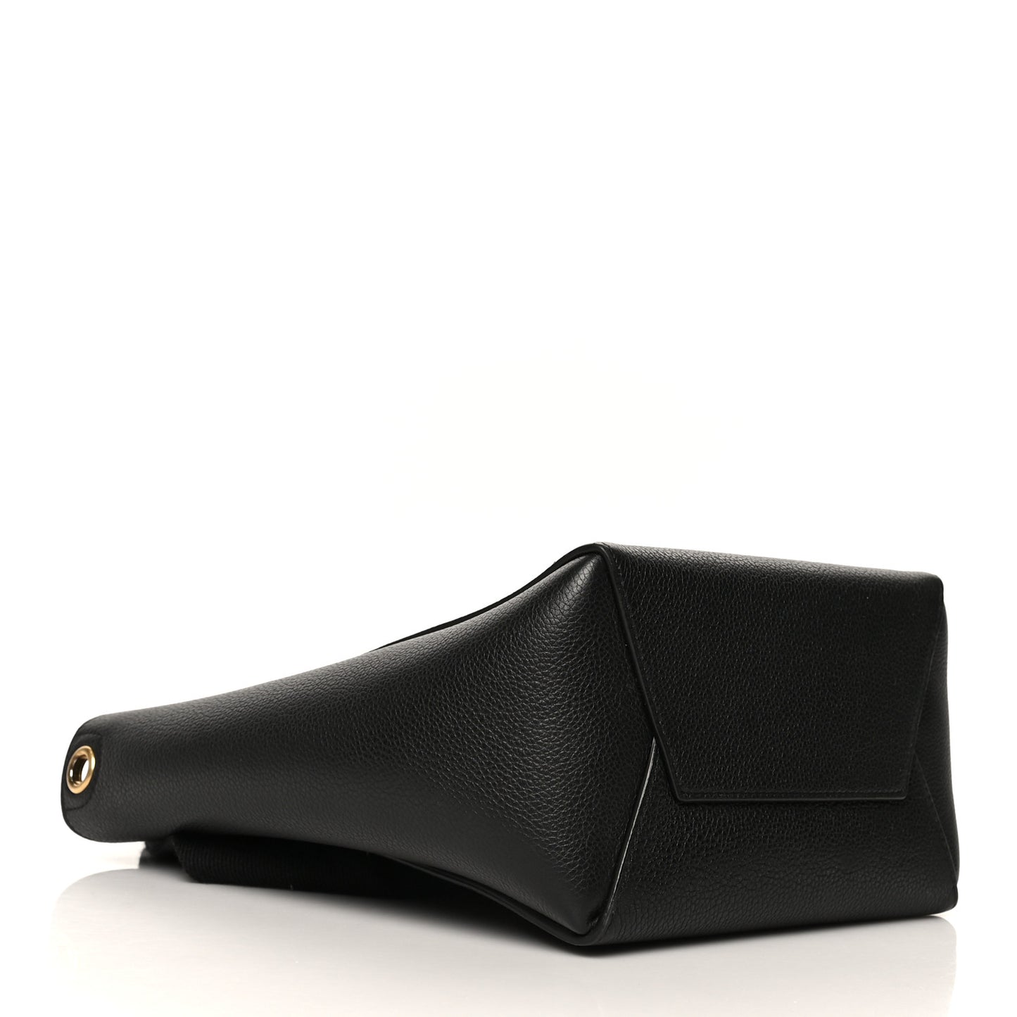 Soft Grained Calfskin Small Sangle Bucket Bag Black