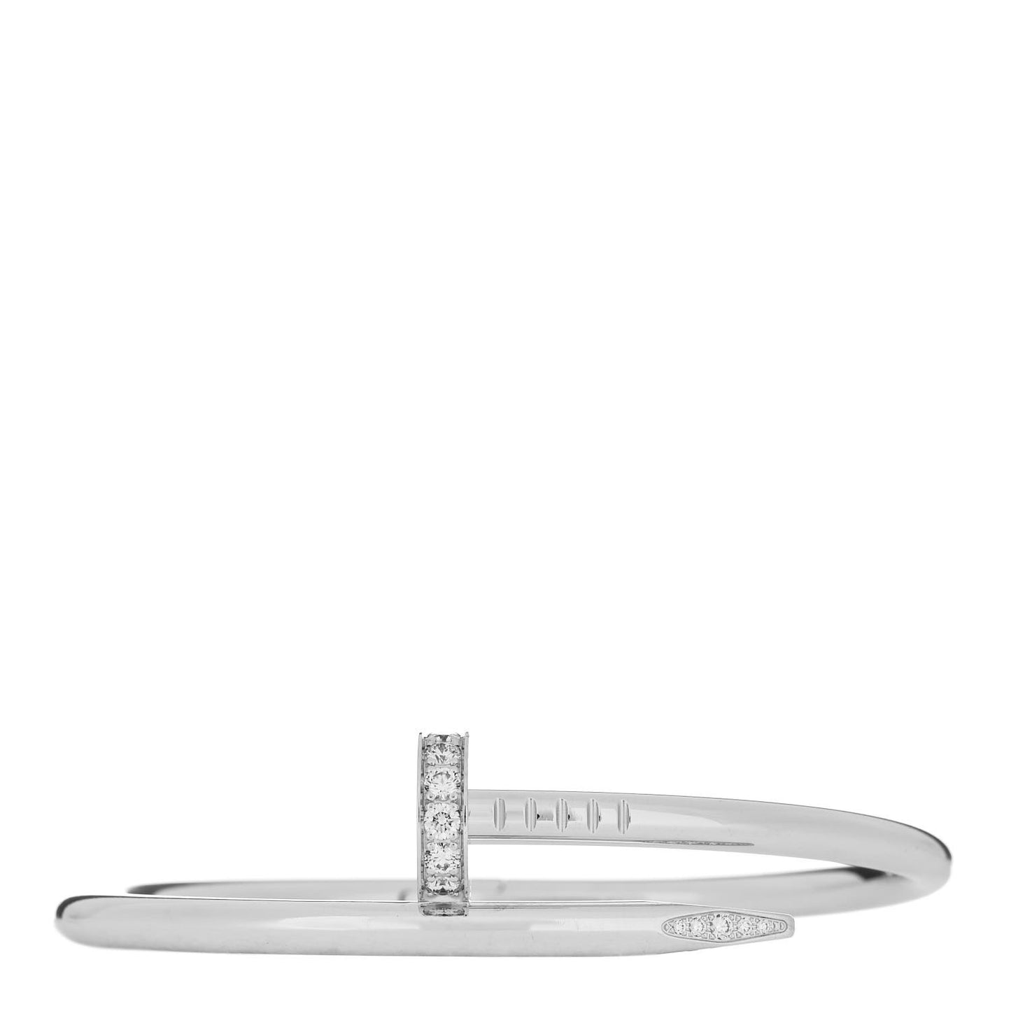 18K White Gold Diamond Juste Un Clou Bracelet 15
