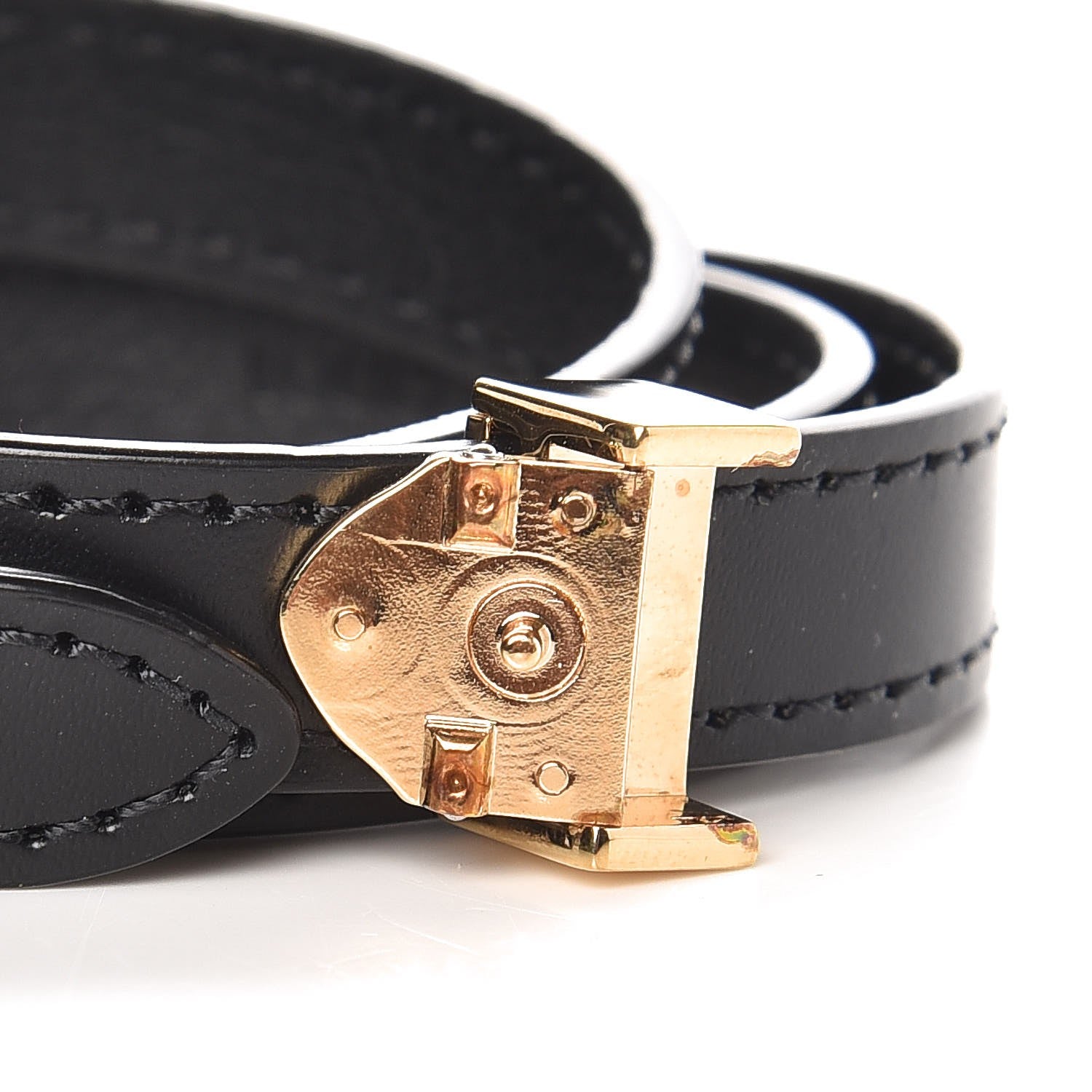 Louis Vuitton Calfskin Box It Bracelet 17 Black 3 of 5