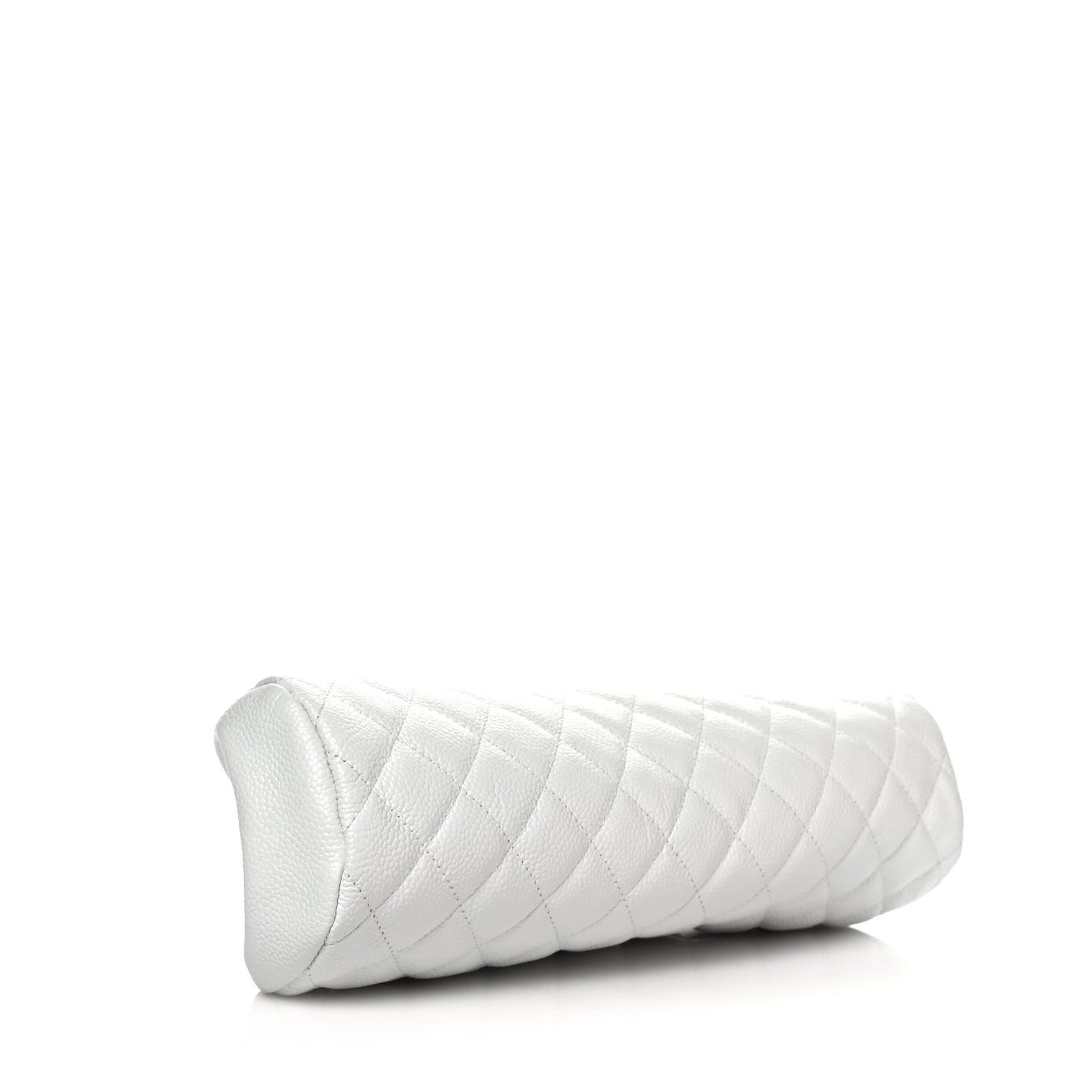 Caviar Quilted Timeless Clutch White