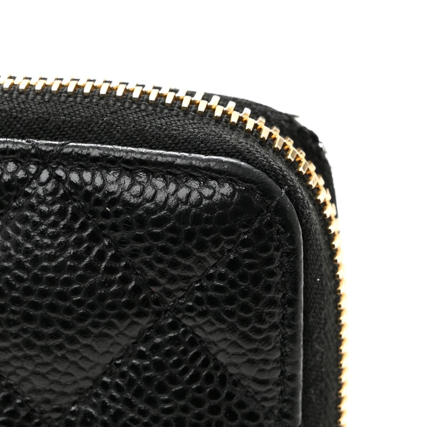 Chanel Caviar Quilted Large Gusset Zip Around Wallet Black 11 of 13