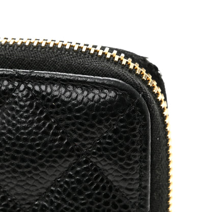 Chanel Caviar Quilted Large Gusset Zip Around Wallet Black 11 of 13