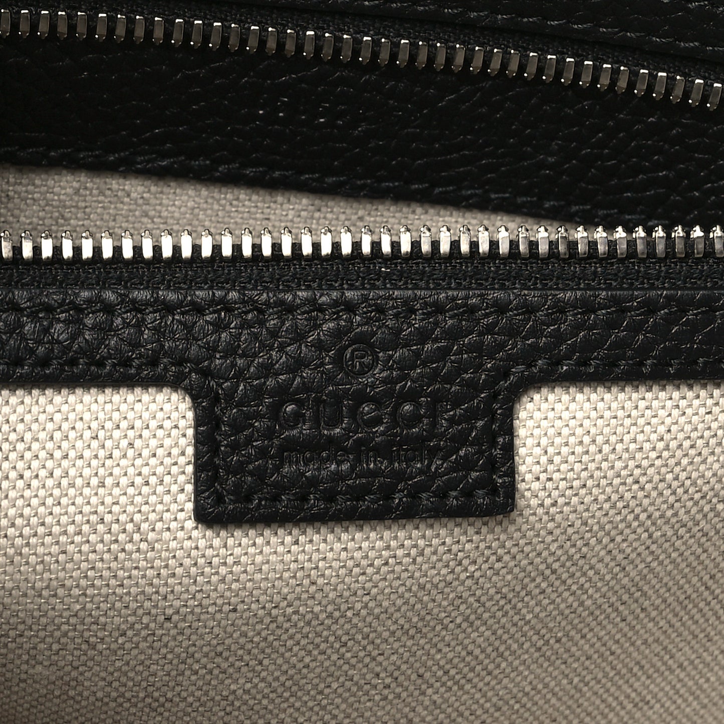 Piuma Calfskin Jumbo GG Embossed Briefcase Black
