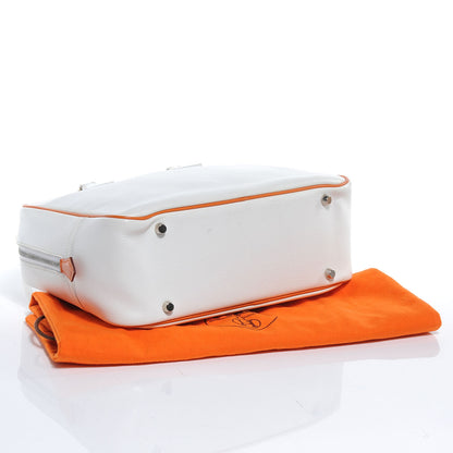 Hermes Epsom Bi Color Plume 28 Blanc Potiron 5 of 8