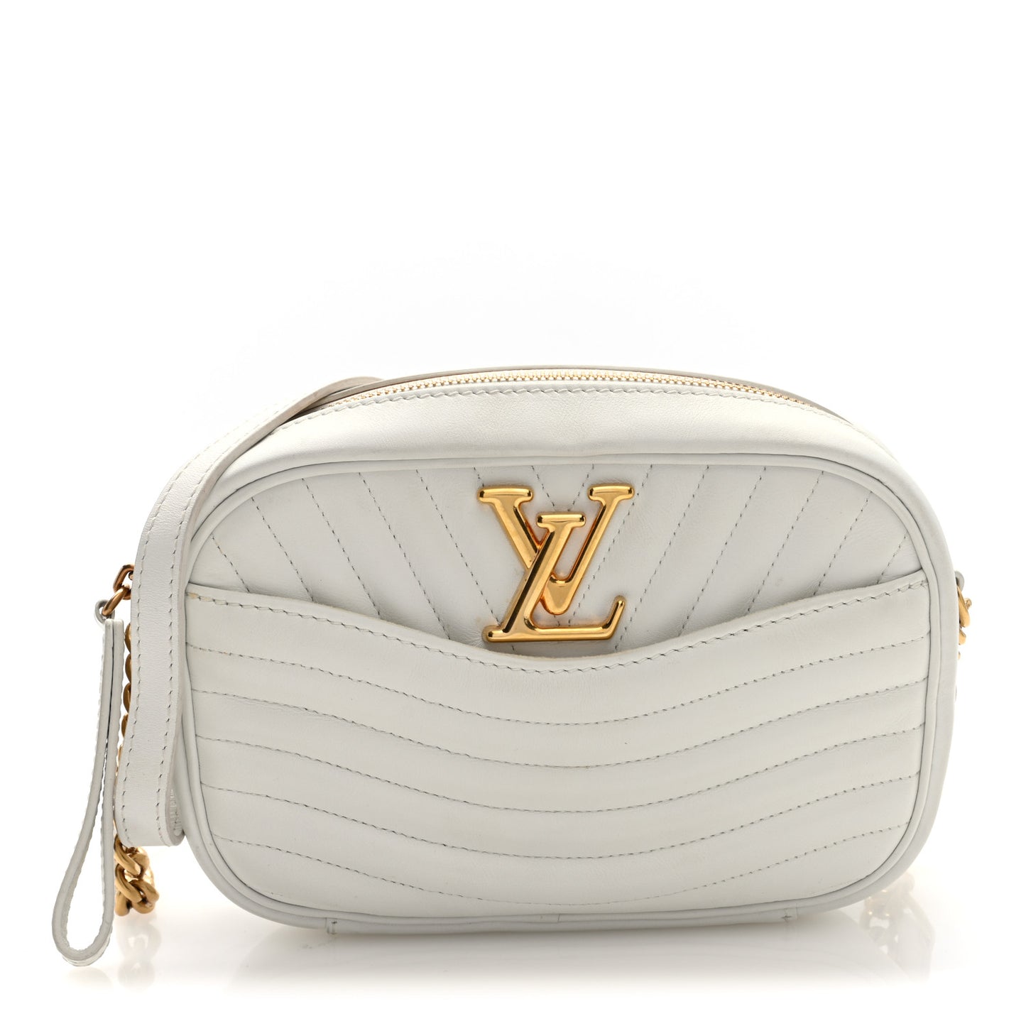 Calfskin New Wave Camera Bag White