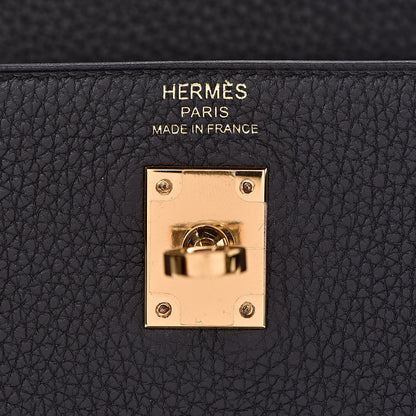 Hermes Togo Kelly Retourne 25 Black 8 of 42