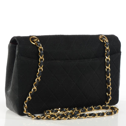 Chanel Lambskin Jersey Quilted Small Flap Black 4 of 10