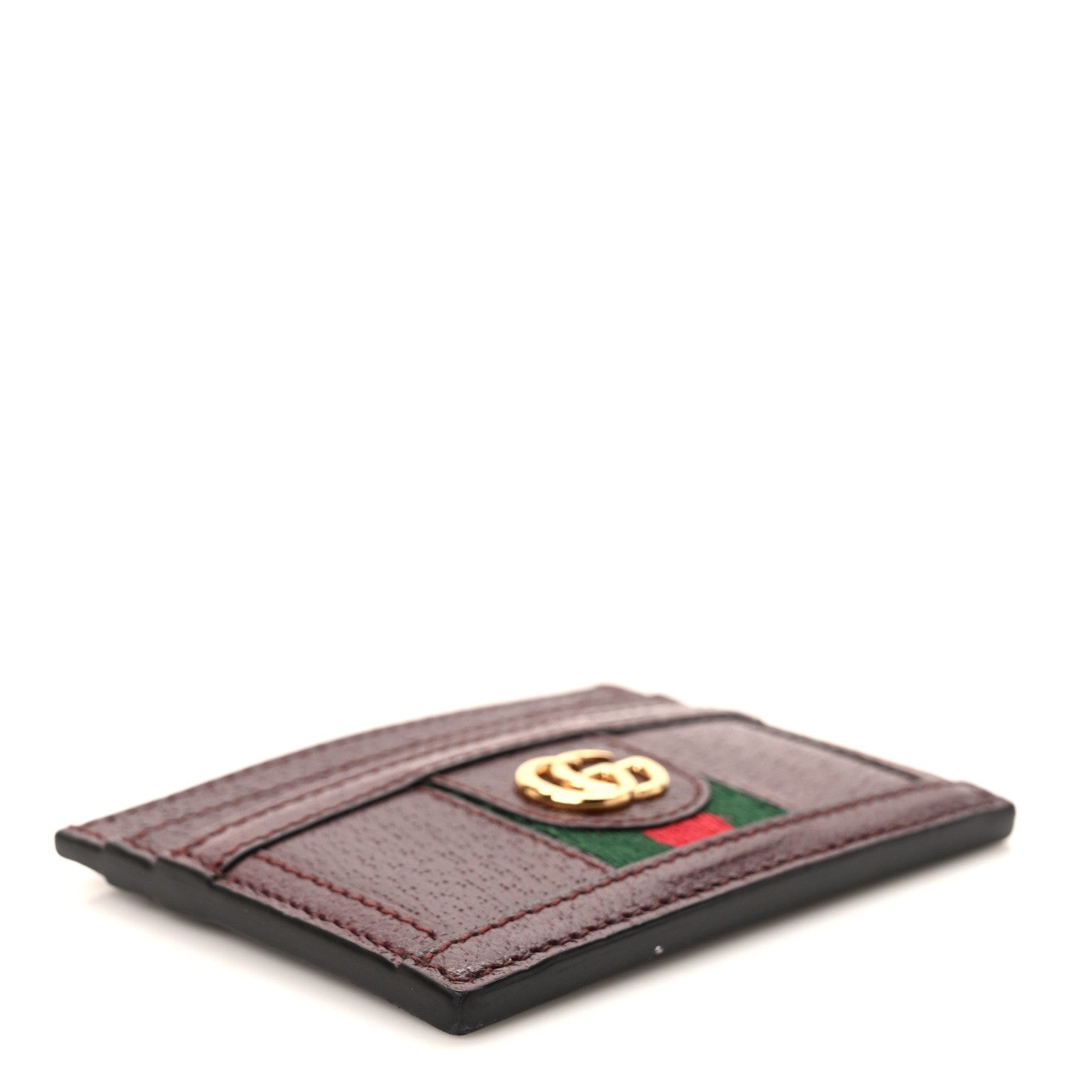 Gucci Calfskin Web GG Ophidia Card Holder Vintage Bordeaux 4 of 7