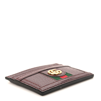 Gucci Calfskin Web GG Ophidia Card Holder Vintage Bordeaux 4 of 7