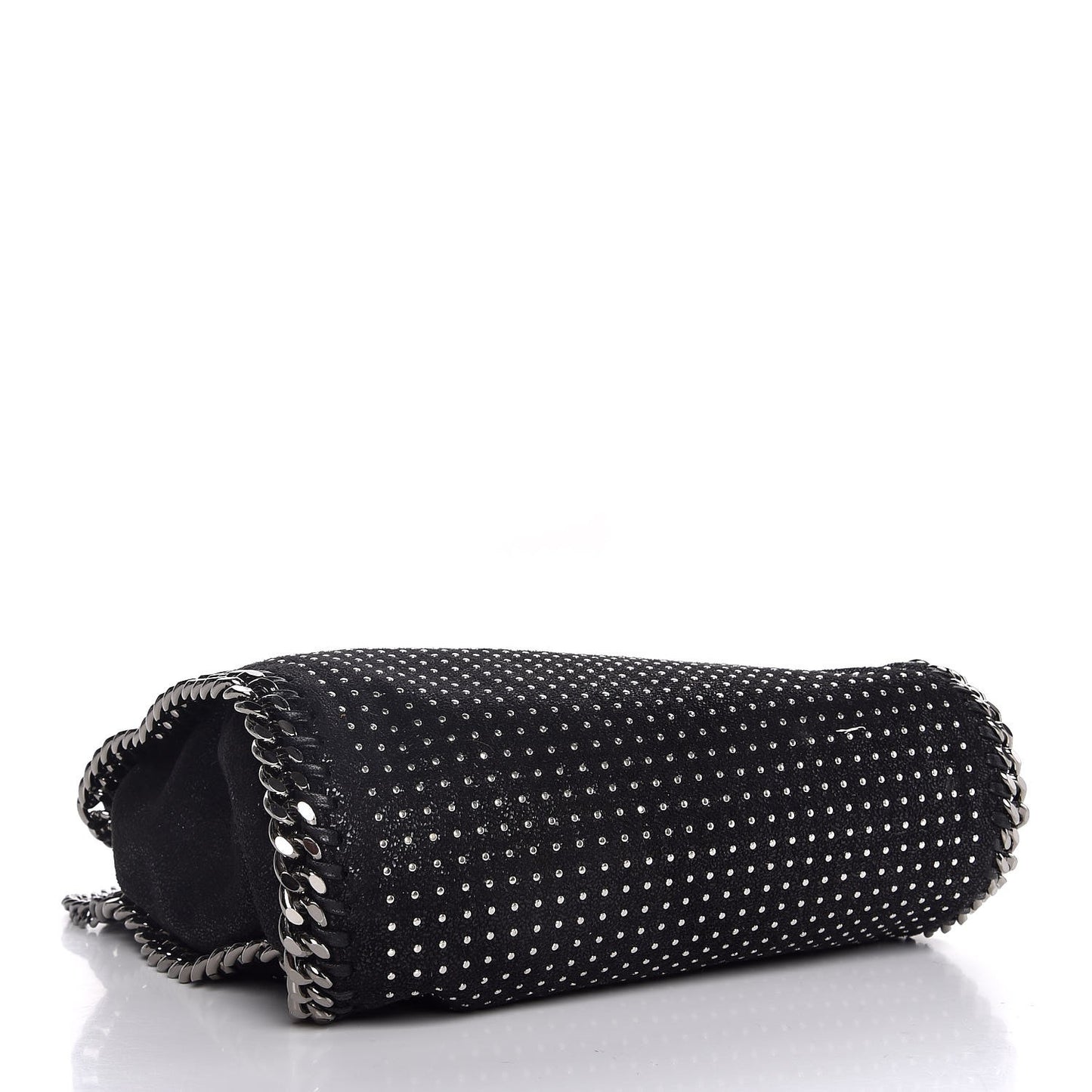 Shaggy Deer All Over Studs Mini Falabella Tote Black