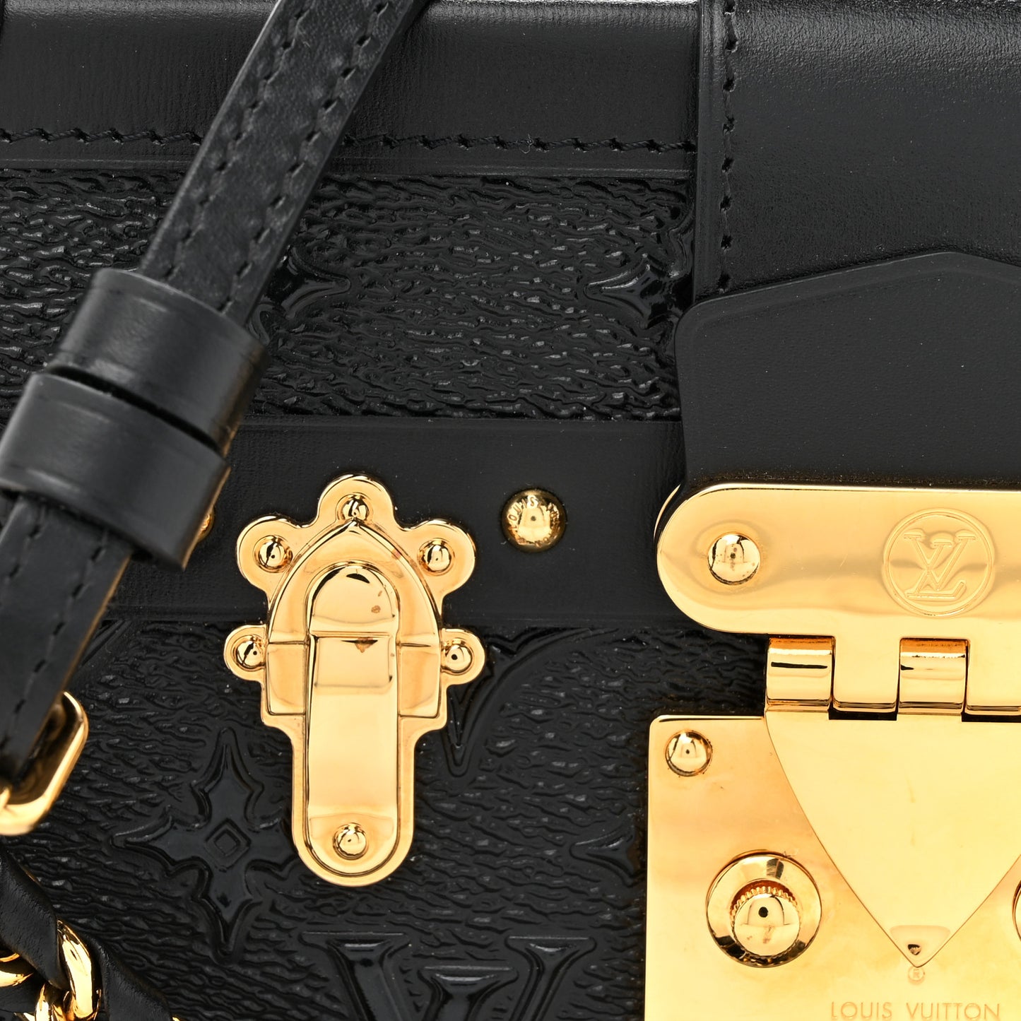Midnight Canvas Petite Malle Black