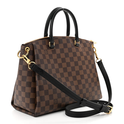 Louis Vuitton Damier Ebene Odeon Tote MM Black 3 of 11