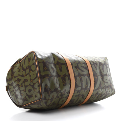 Louis Vuitton Graffiti Keepall 50 Kaki 3 of 12