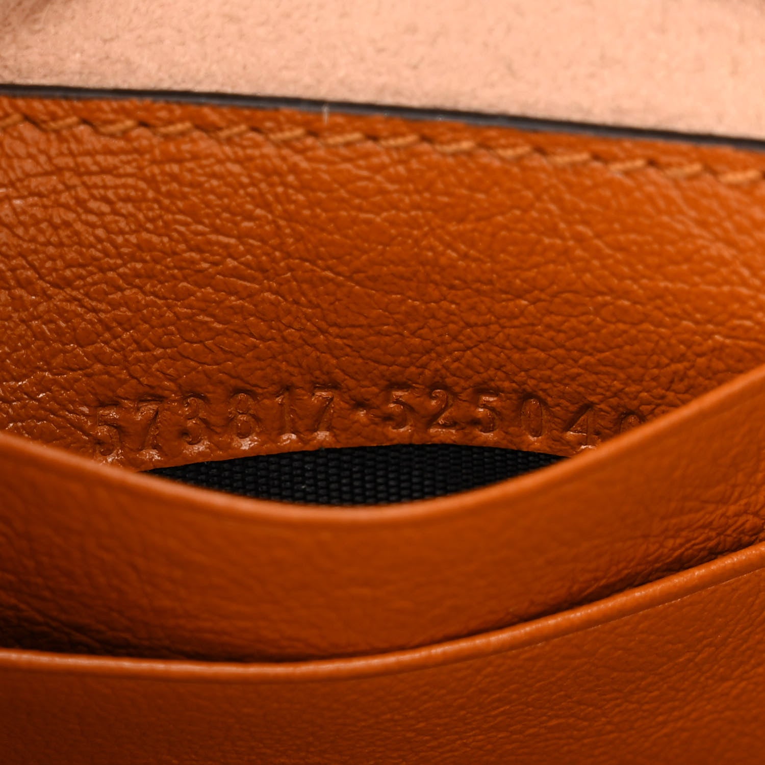 Gucci Vintage Effect Calfskin Matelasse Diagonal Mini Torchon GG Marmont 2.0 Bucket Bag Cognac 7 of 11
