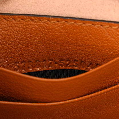 Gucci Vintage Effect Calfskin Matelasse Diagonal Mini Torchon GG Marmont 2.0 Bucket Bag Cognac 7 of 11
