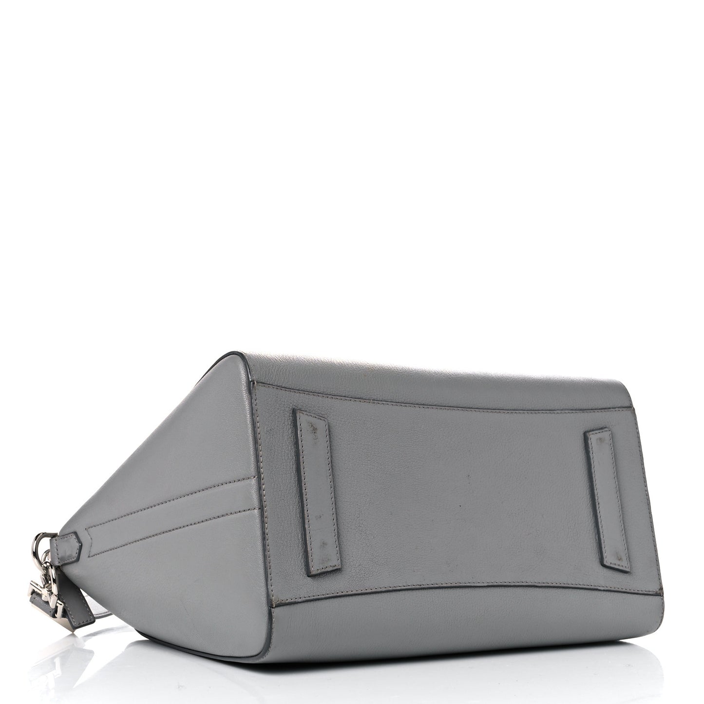 Sugar Goatskin Medium Antigona Pearl Grey