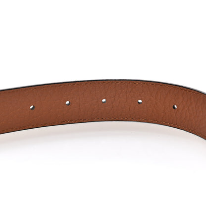 Louis Vuitton Taurillon Calfskin 30mm LV Initiales Reversible Belt 80 32 Black 6 of 7