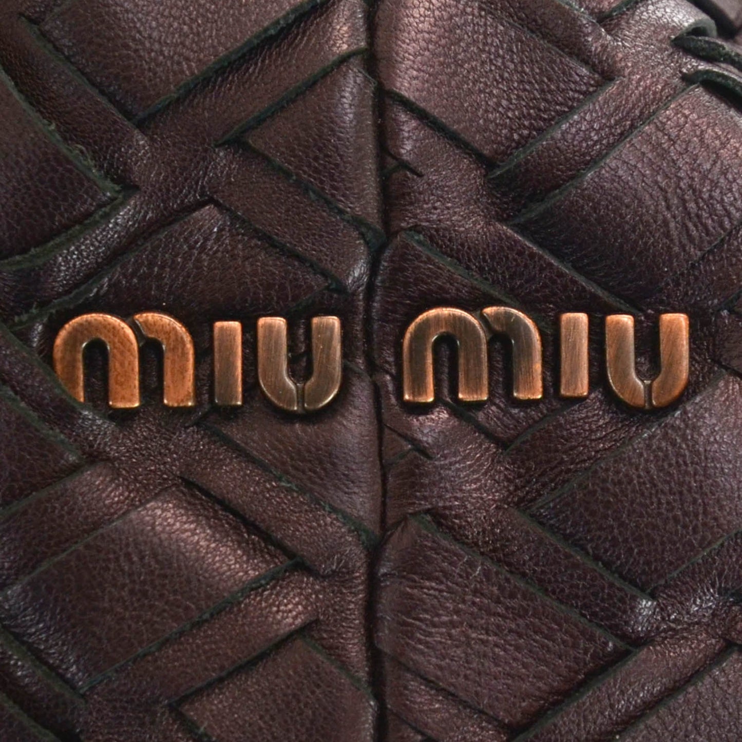 Leather Intreccio Woven Tote Ribes