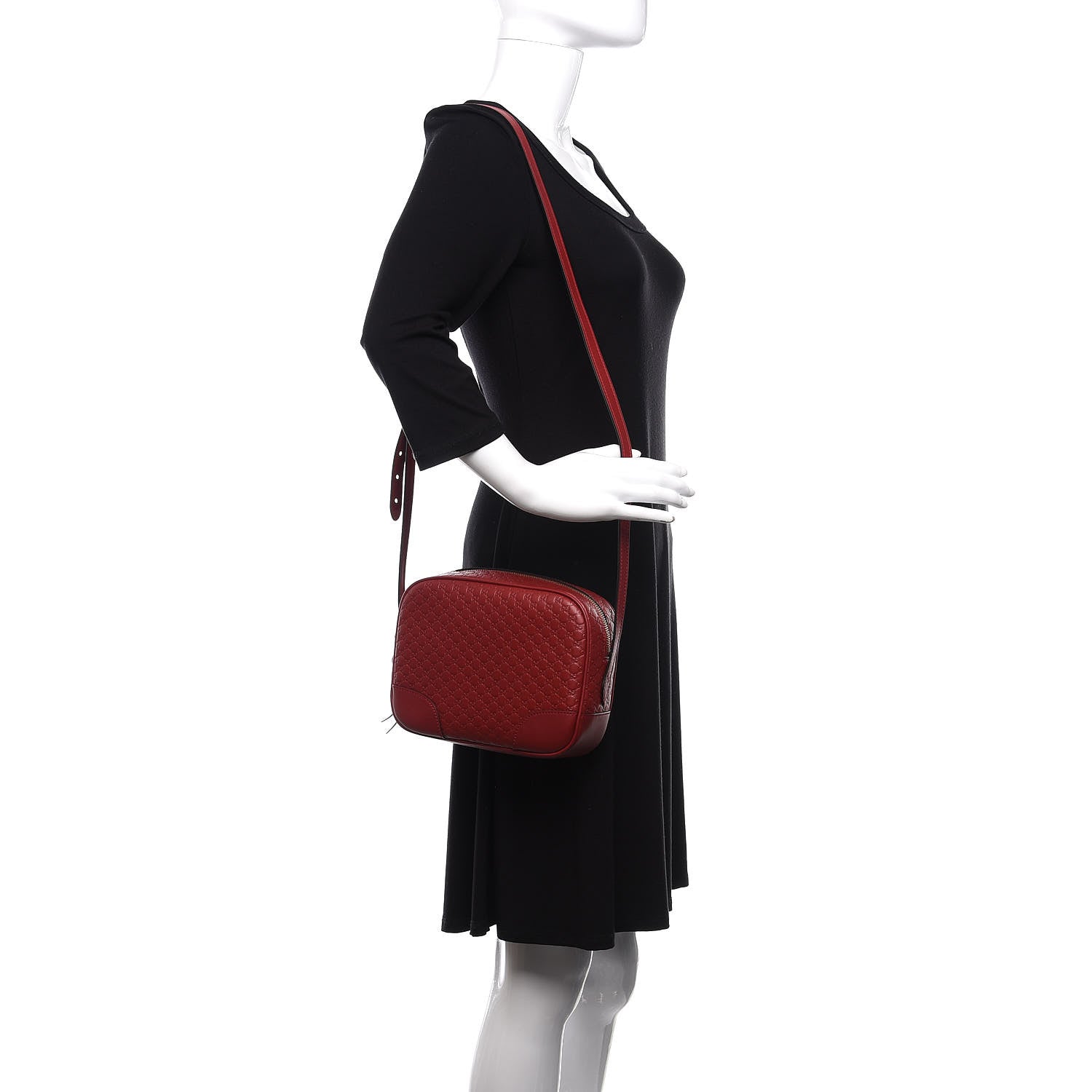 Gucci Microguccissima Mini Bree Messenger Bag Red 2 of 10