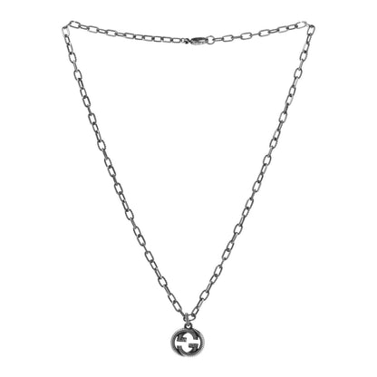 Gucci Sterling Silver Small Interlocking G Pendant Necklace 3 of 7